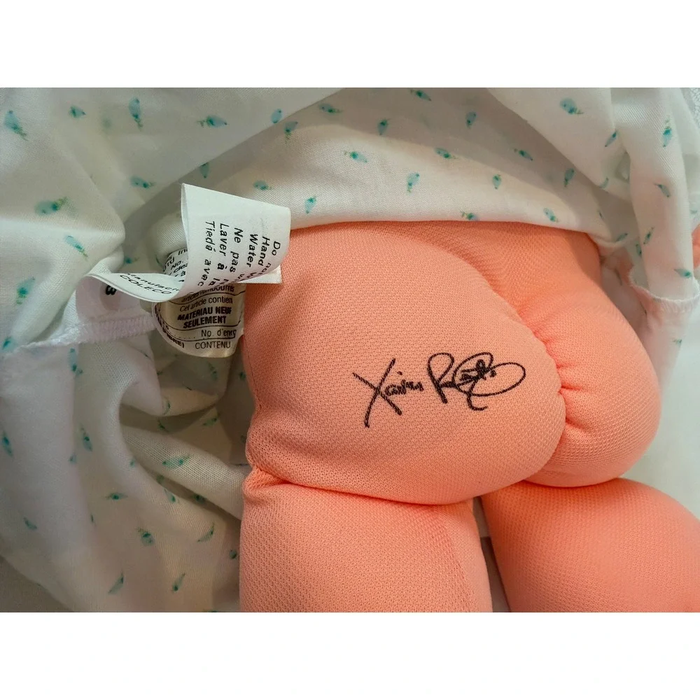 Vintage Cabbage Patch Kids Coleco Doll Xavier Roberts Signed Lace Gown